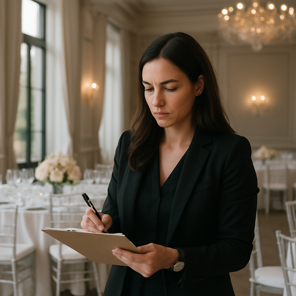 échange professionnel après réception